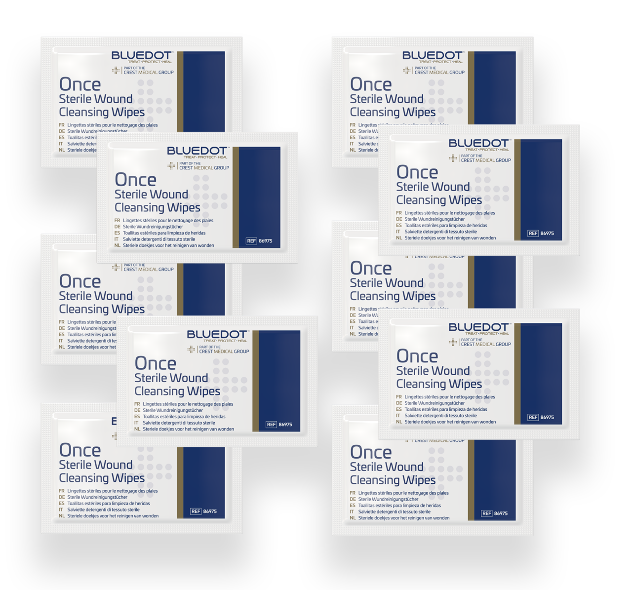 Alcohol-free Cleansing Wipes Box of 10 - Image 2