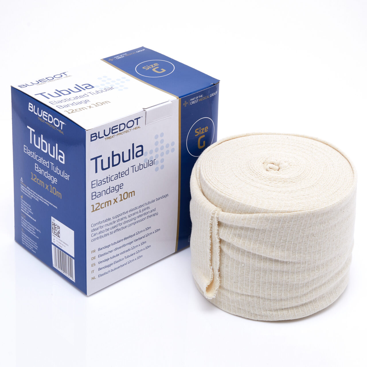 Elasticated Tubular Bandage Size G 12cm x10m - Image 3