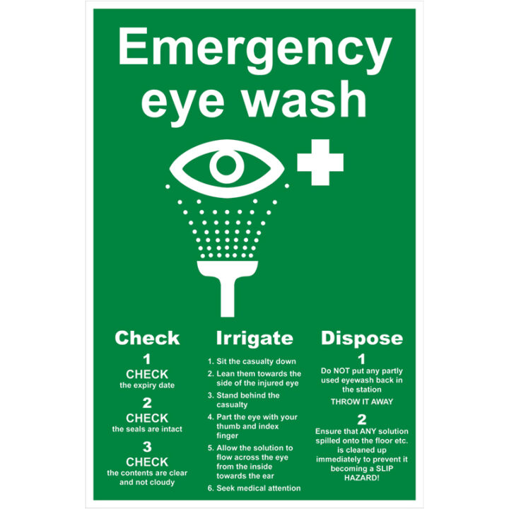 Emergency Eye Wash Sign
