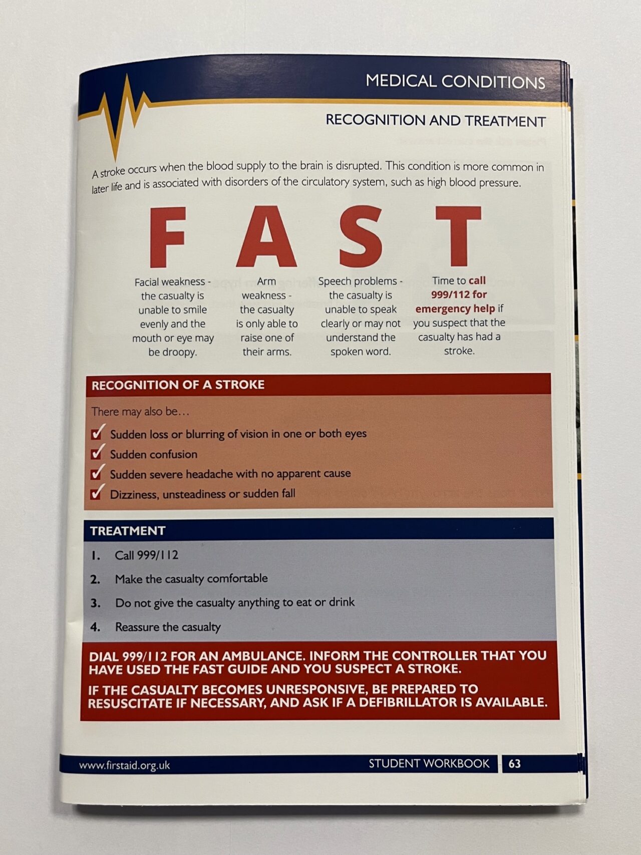 St Andrew's First Aid Student Workbook - Image 4