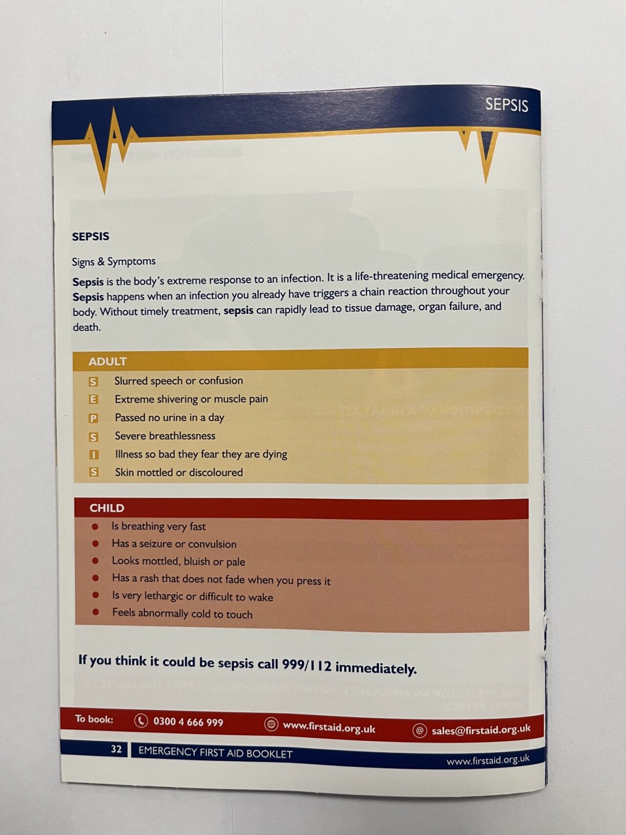 St Andrew's First Aid Emergency First Aid Workbook - Image 3