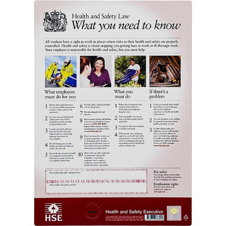 Health and Safety Law Poster