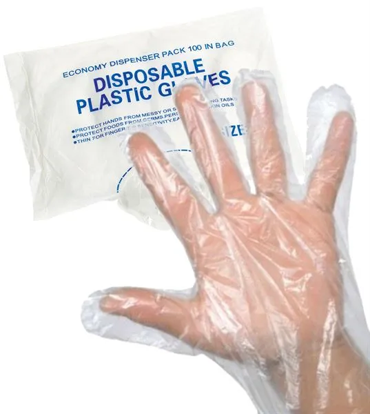 Polythene Gloves One Size Pack of 100