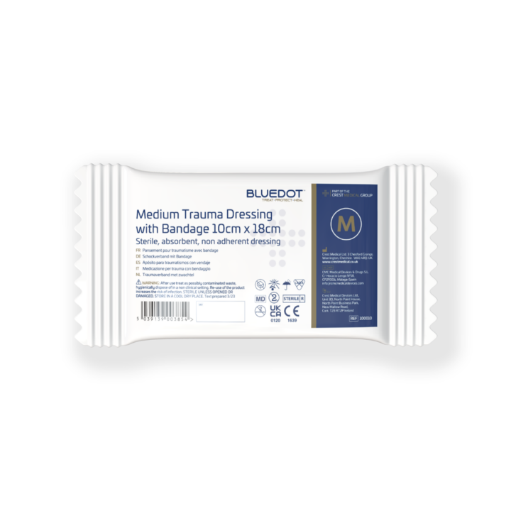 Blue Dot Medium Trauma Dressing 10cm x 18cm