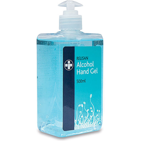 Alcohol Hand Sanitiser Gel 500ml Bottle