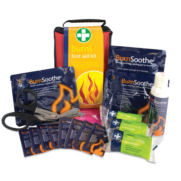 Burns First Aid Kit in Red Stockholm Bag