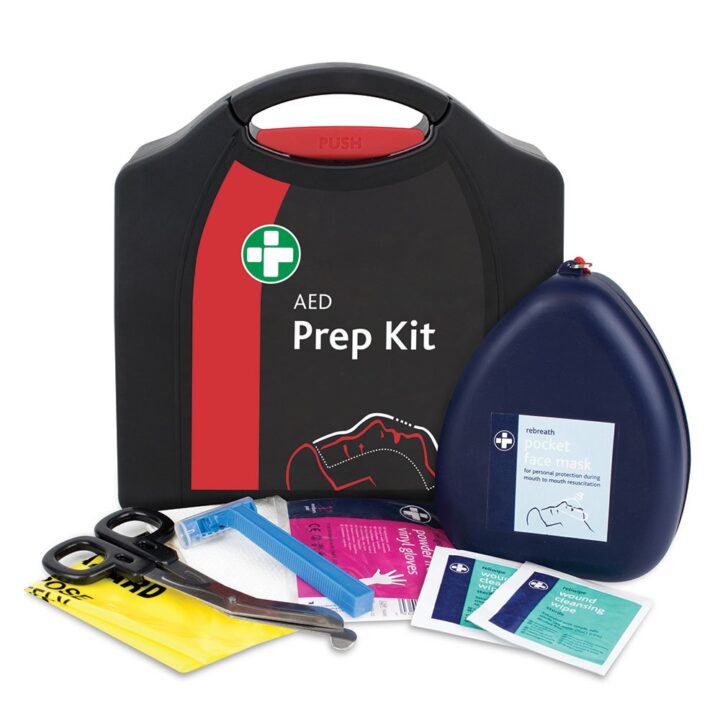 AED Prep Kit in Large Black/Red Compact Aura Box
