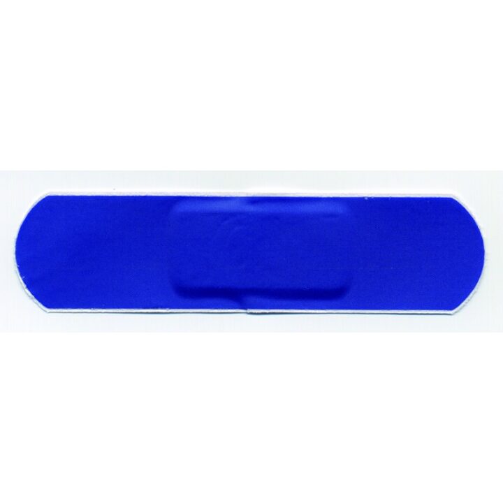 blue plasters 4cm x 4cm box of 100