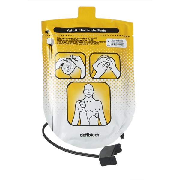 adult defibrillation pads one set for lifeline auto