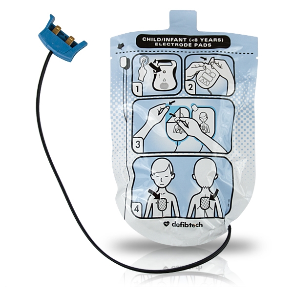 paediatric defibrillation pads one set for lifeline auto