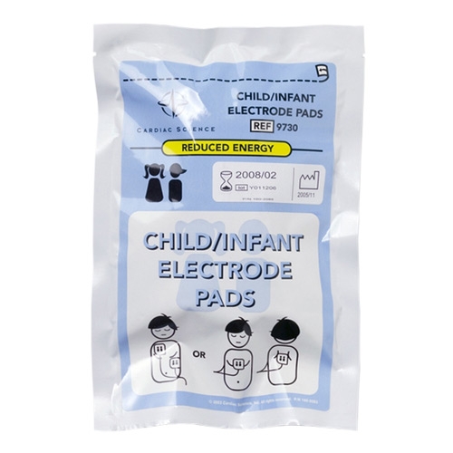 cardiac science infant/child defibrillator pads one set