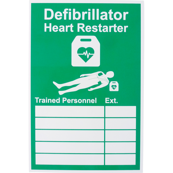 AED Trained Personnel Sign