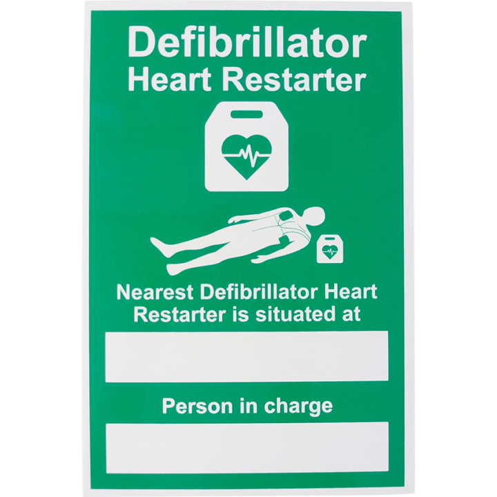 Nearest AED Sign