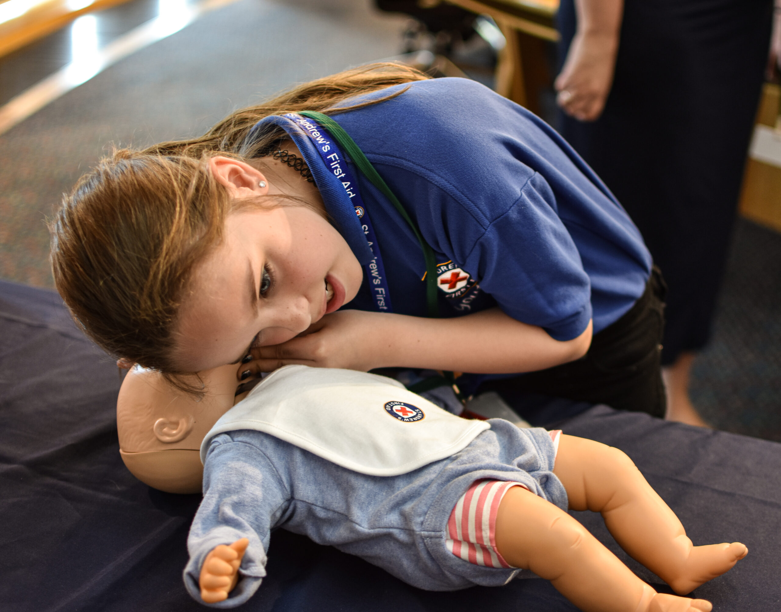 Baby CPR training with St Andrew's First Aid
