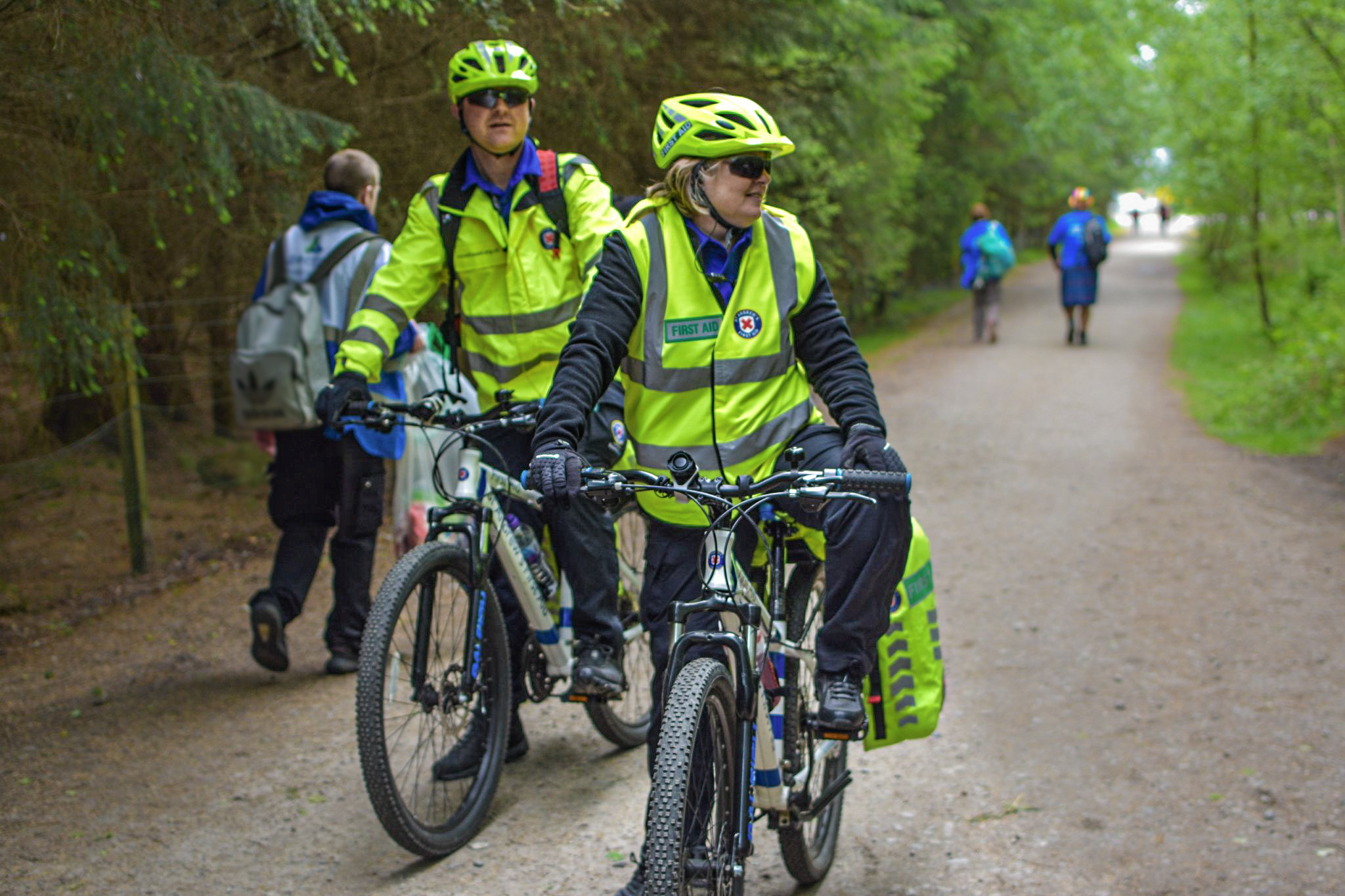 St Andrew's First Aid cycle responders on duty