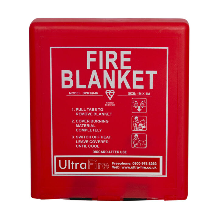 1m x 1m Fire Blanket in Rigid Case St Andrews First Aid