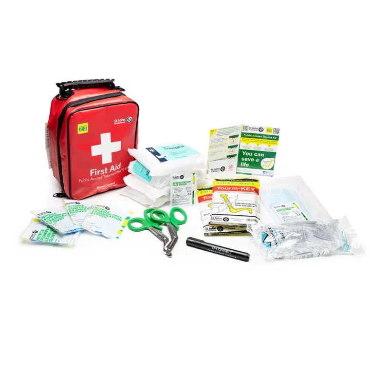 Public Access Trauma (PAcT) First Aid Kit with Tourni-key