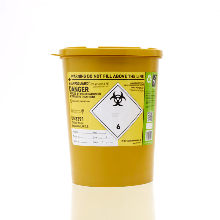 Sharps Container Yellow 3.75L