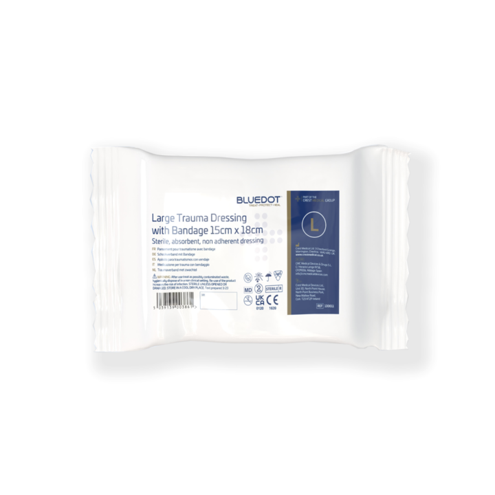 Blue Dot Large Trauma Dressing 15cm x 18cm